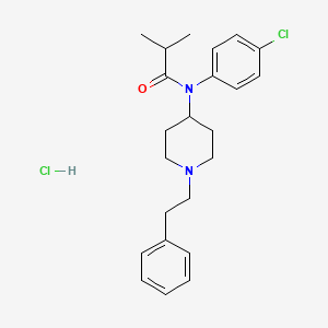 Chemical structure of Para-chloroisobutyryl fentanyl hydrochloride