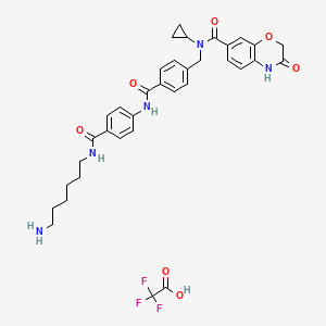 Chemical structure of UNC8153 (trifluoroacetate salt)