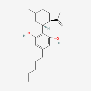 Chemical structure of (+)-cis-Cannabidiol