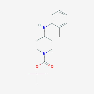Chemical structure of ortho-methyl 4-Anilino-1-Boc-piperidine