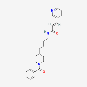 Chemical structure of 1cP-MiPLA (solution)