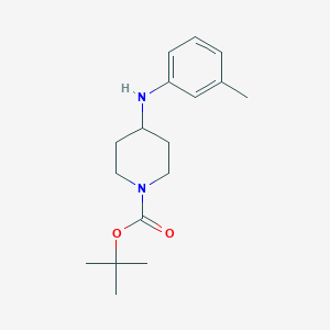 Chemical structure of meta-methyl 4-Anilino-1-Boc-piperidine