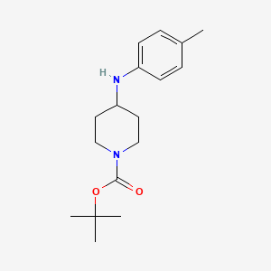 Chemical structure of para-methyl 4-Anilino-1-Boc-piperidine