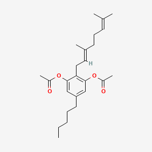 Chemical structure of Cannabigerol diacetate