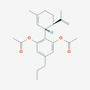 Chemical structure of Cannabidivarin diacetate