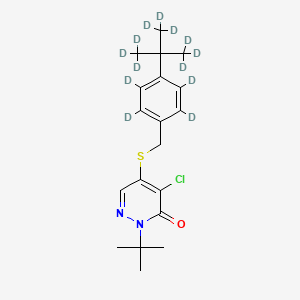 Chemical structure of Pyridaben-d13