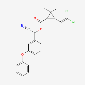Chemical structure of Cypermethrin-d9