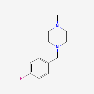 Chemical structure of 4-fluoro MBZP