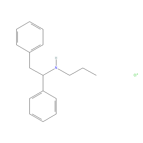 Chemical structure of N-propyl Ephenidine (hydrochloride)