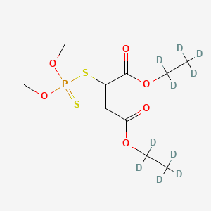 Chemical structure of Malathion-d10