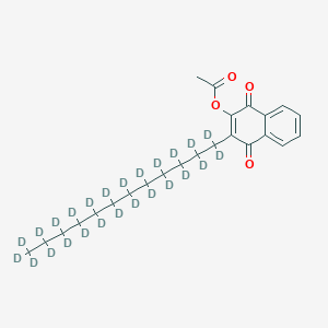 Chemical structure of Acequinocyl-d25