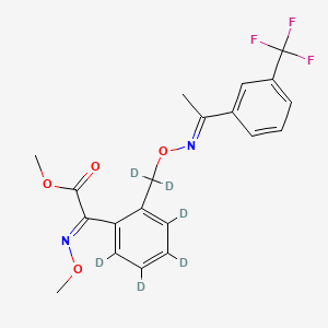 Chemical structure of Trifloxystrobin-d6