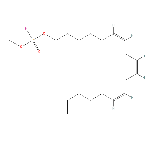 Chemical structure of Methyl γ-Linolenyl Fluorophosphonate