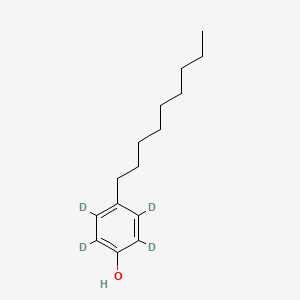 Chemical structure of 4-Nonylphenol-2,3,5,6-d4
