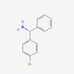 Chemical structure of (R)-(4-Bromophenyl)(phenyl)methanamine