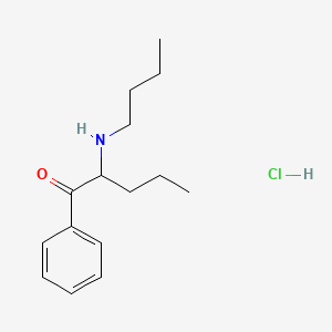Chemical structure of N-butyl Pentedrone (hydrochloride)
