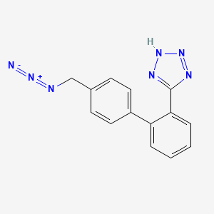 Chemical structure of 5-(4'-(Azidomethyl)(1,1'-biphenyl)-2-yl)-2H-tetrazole