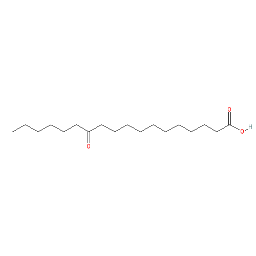 Chemical structure of 12-oxo Stearic Acid