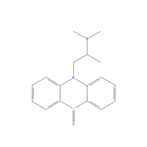Chemical structure of Promethazine Sulfoxide