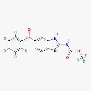 Chemical structure of Mebendazole-d8