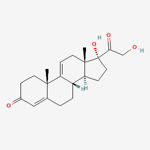 Chemical structure of 9(R)-11-nor-9-carboxy-δ6a,10a-THC