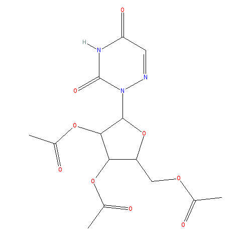 Chemical structure of Azaribine