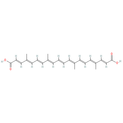 Chemical structure of Norbixin (hydrate)