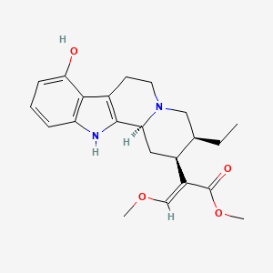 Chemical structure of 9-O-Demethylmitragynine