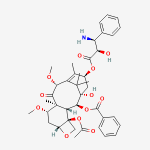Chemical structure of De-Boc-Cabazitaxel