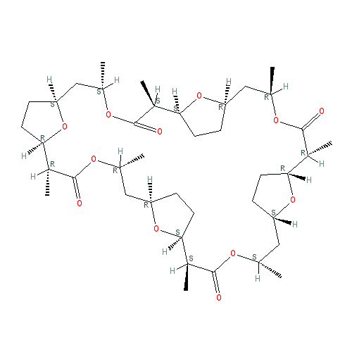 Chemical structure of Nonactin, Monactin, and Dinactin Mixture