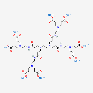 Chemical structure of PAMAM Dendrimer G0·5 Carboxylate (sodium salt) (water solution)