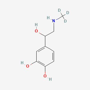 Chemical structure of (±)-Epinephrine-d3