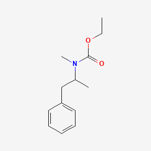 Chemical structure of Methamphetamine Ethyl Carbamate