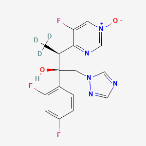 Chemical structure of Voriconazole-d3 N-oxide