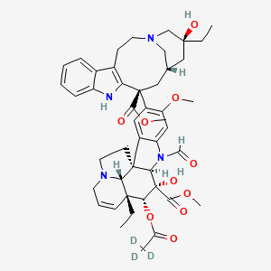 Chemical structure of Vincristine-d3