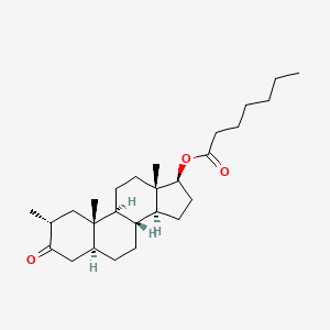 Chemical structure of Drostanolone Enanthate