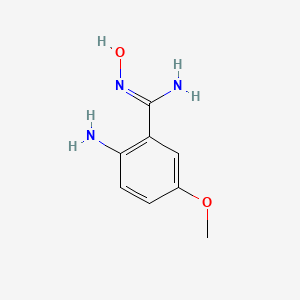 Chemical structure of para-methoxy-2-amino Benzamidoxime