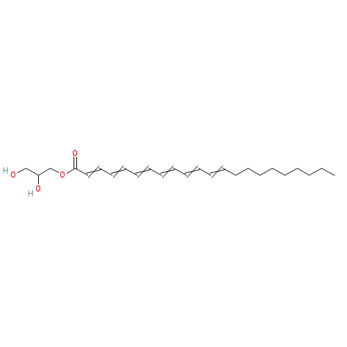 Chemical structure of Monodocosahexaenoin