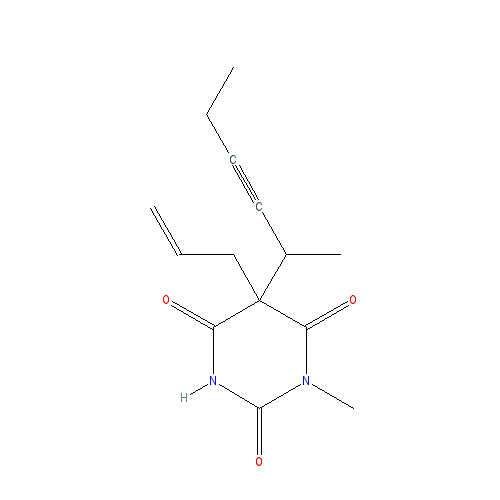Chemical structure of Methohexital