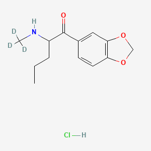 Chemical structure of Pentylone-d3 (hydrochloride)