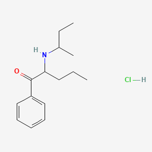 Chemical structure of N-sec-butyl Pentedrone (hydrochloride)