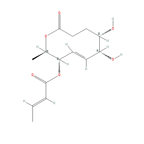 Chemical structure of Aspinolide B