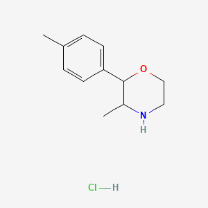 Chemical structure of 4-Methylphenmetrazine (hydrochloride)