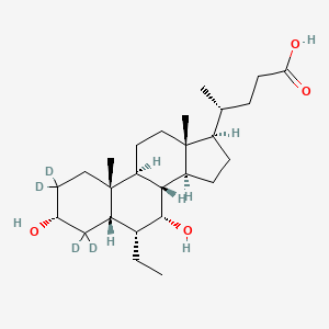 Chemical structure of 6-ECDCA-d4