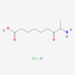 Chemical structure of 8-Amino-7-oxononanoic acid hydrochloride