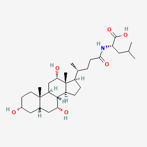 Chemical structure of N-Cholyl-L-Leucine