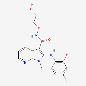 Chemical structure of Nedometinib