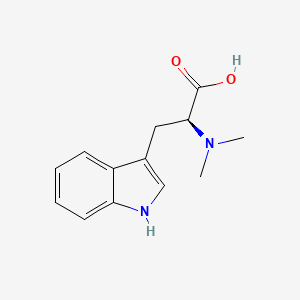 Chemical structure of N,N-Dimethyl-L-tryptophan (hydrochloride)