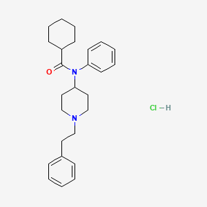 Chemical structure of Cyclohexyl fentanyl (hydrochloride) (exempt preparation)