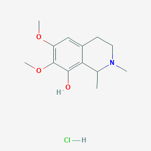 Chemical structure of (±)-Pellotine (hydrochloride)